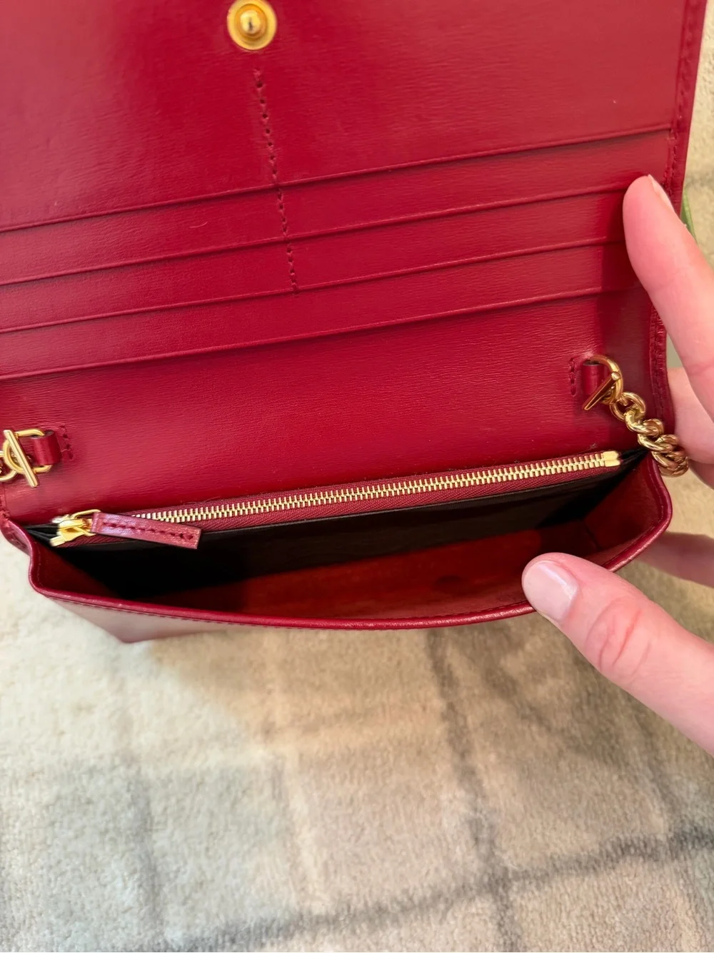 Gucci Horsebit 1955 Crossbody Wallet with Chain - Picture 8 of 10